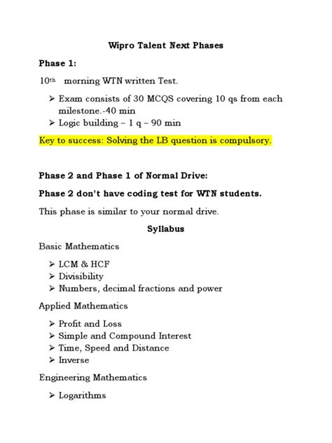 Image result for Wipro Latest WILP Written Test Pattern