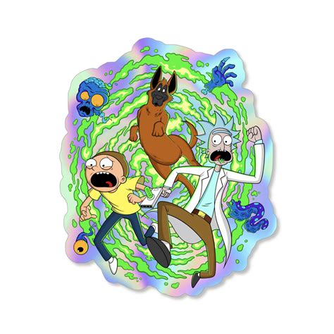 Rick, Morty and Dog Sticker – Maligator
