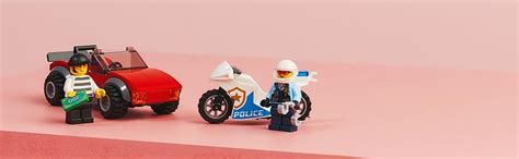 LEGO City Police Bike Car Chase 60392 Building Toy Set (59 Pcs ...