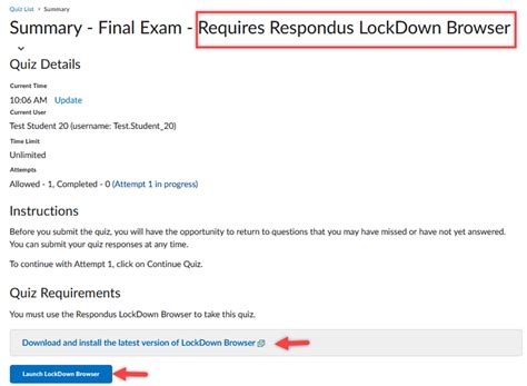 Student Guide to Respondus LockDown Browser | APSU Online Exam Resources