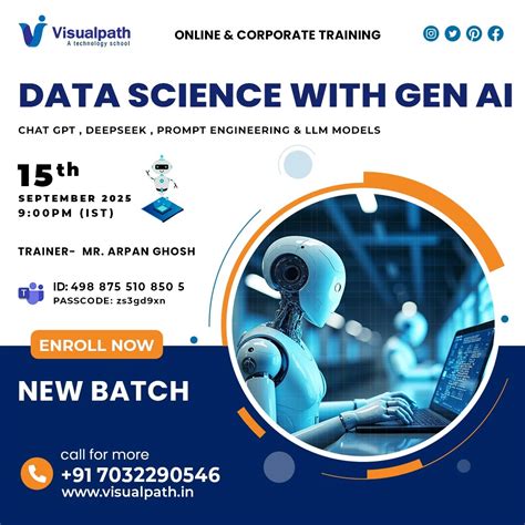 Data Science with Generative AI Course – 2025 (Updated) | Visualpath