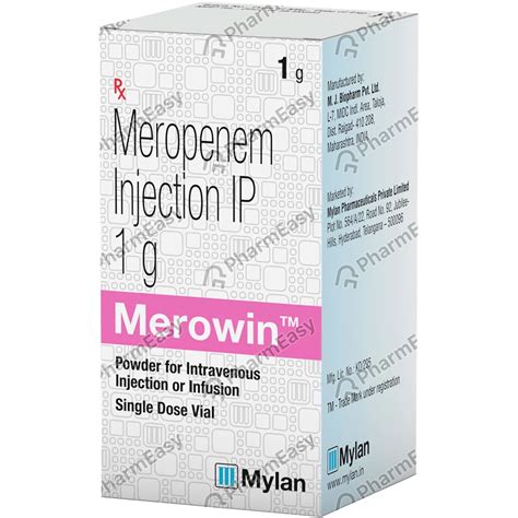 Merowin 1 G Powder For Injection (1): Uses, Side Effects, Price ...