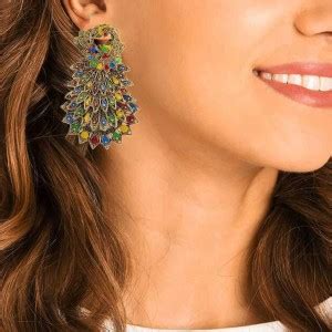 Flipkart.com - Buy ASHRIK Golden multicolour Peacock Afgani Jhumk ...