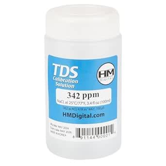 Hm Digital C342 Tds and Ec Calibration Solution 342 Ppm Nacl 90 Ml ...