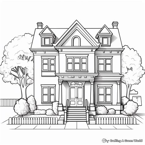 Coloring Pages Free Printable House