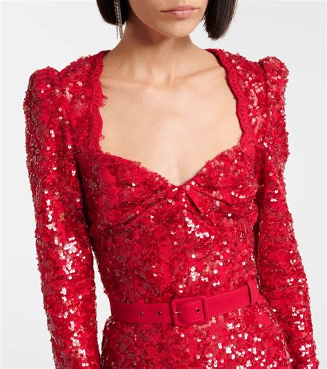Red Sequin Dress