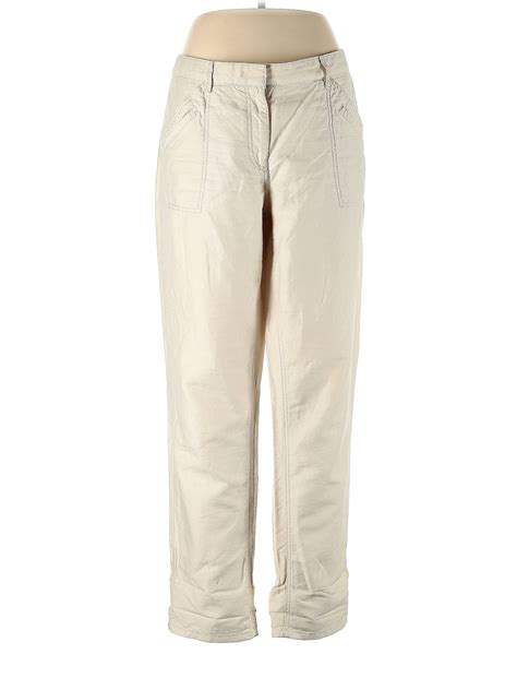 Ann Taylor LOFT Solid Ivory Linen Pants Size 12 - 71% off | ThredUp