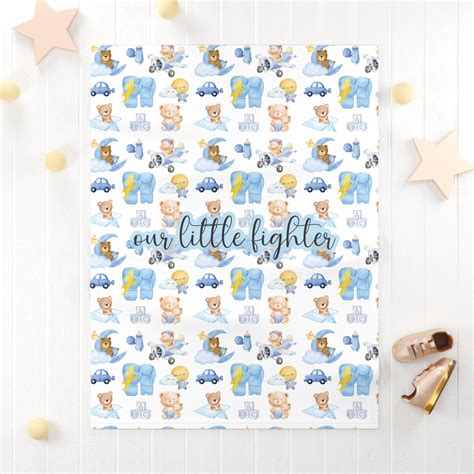 Baby Blanky Gift Cancer Support Security Babies Blankie Nursery Blanket ...