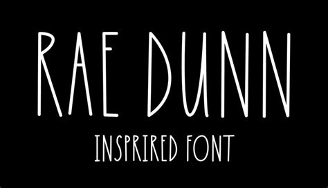 Rae Dunn Font Free Download » DaFontsPro