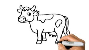 Cow Drawing Tutorial 的图像结果