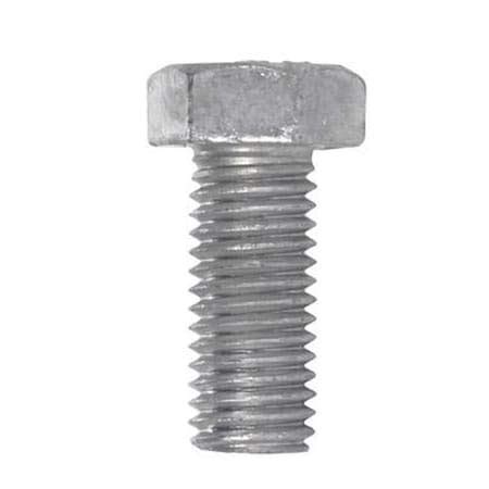 1/2 x 1" Hex Machine Bolt A307 Grade A Steel (Quantity: 50) Hot Dipped ...