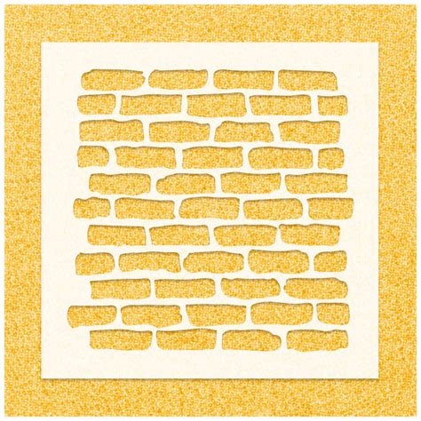 Bricks Wall Pattern Stencil | Stencilmonkey