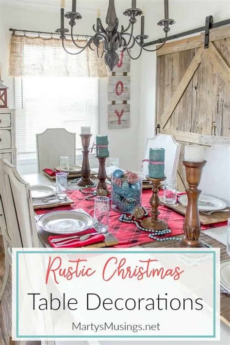 Image result for Rustic Christmas Table Decorations