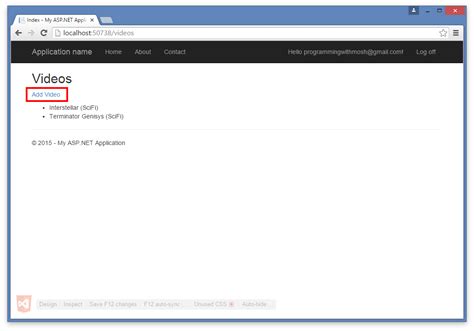 Asp.net Tutorial 1 的图像结果