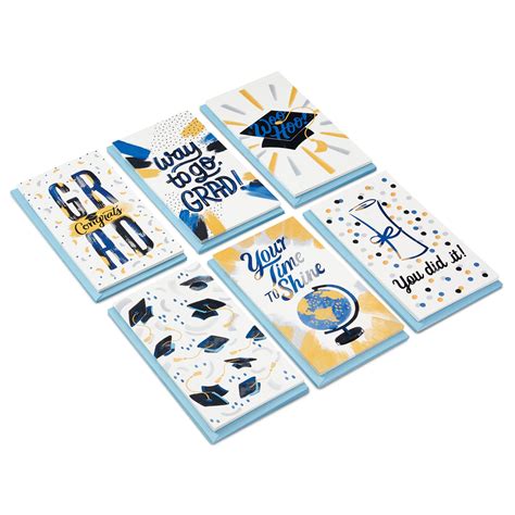 Festive Grad Wishes Graduation Cards Assortment, Pack of 36 - Boxed ...