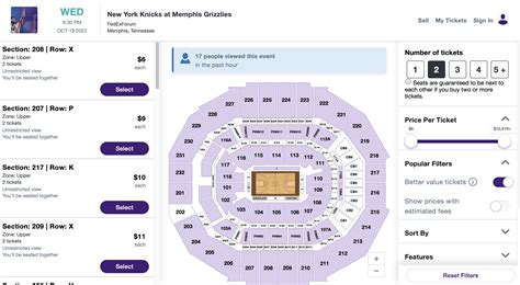 Tickets for the Knicks season-opener on the road in Memphis are as low ...