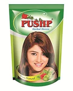 Buy Pushp Herbal Mehandi 140g Each (Pack of 3) Herbal Henna Powder with ...
