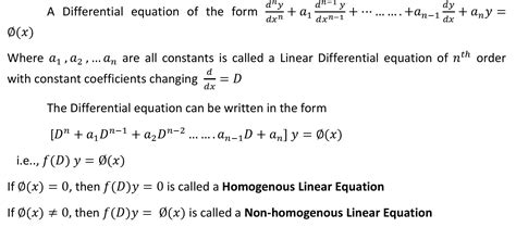 Image result for What Is Linear Homogeneous Equation