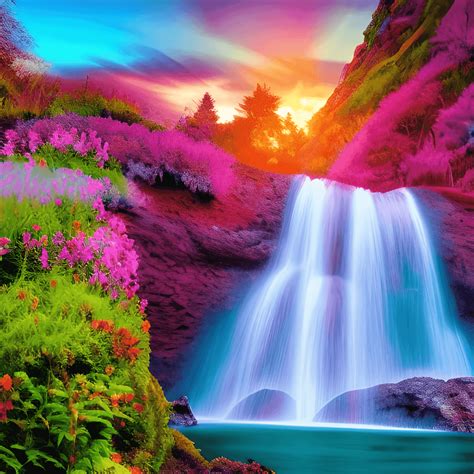 Hermoso Paisaje De Flores