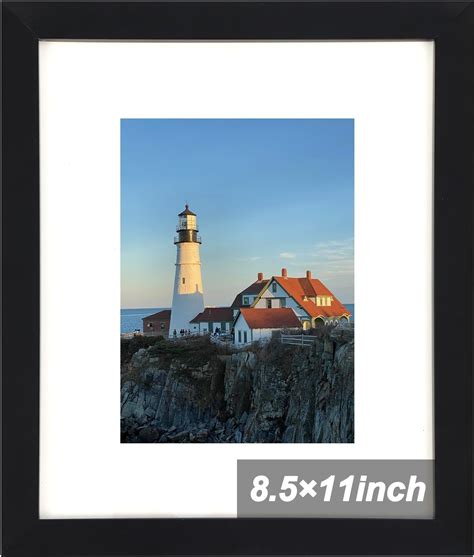Fixwal - Marco de fotos de 8.5 x 11 pulgadas, color negro, marco de ...