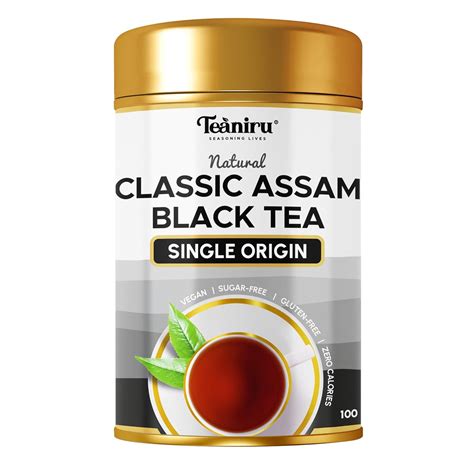 Teaniru, Classic Assam Black Tea - 100g | Premium CTC Black Tea | 100% ...