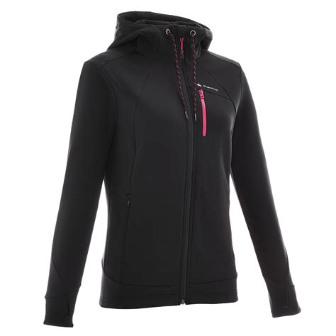 Forclaz 400 Stretch Women's Mountain Hiking Fleece Jacket - Black
