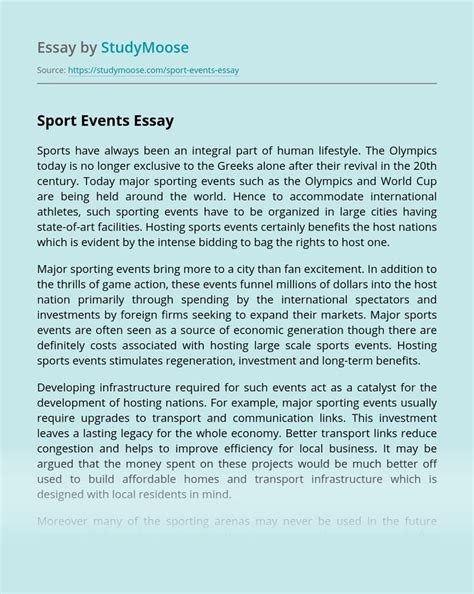 nutrition in sports essay 300 words
