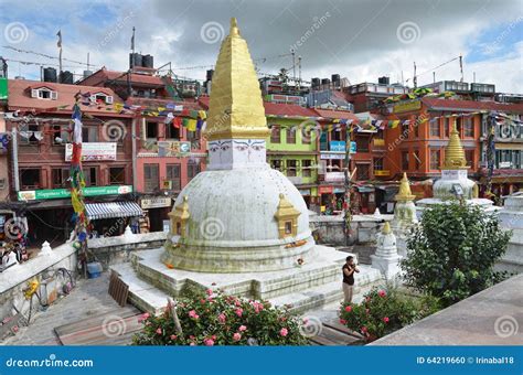 Kathmandu, Nepal, October, 26, 2012,One of Small Stupas Around the ...