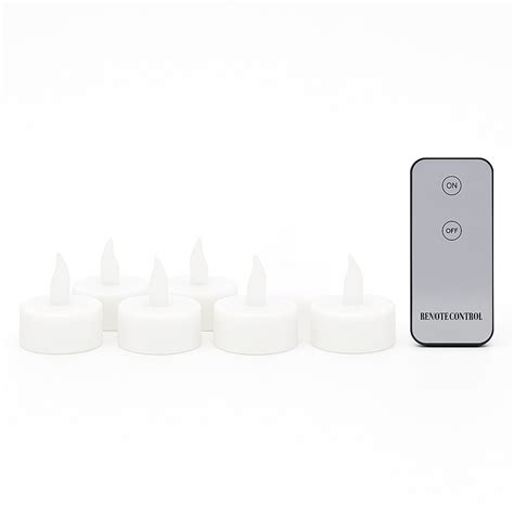Premium 6 Piece Led Flameless Candle Light Set With Remote Control ...