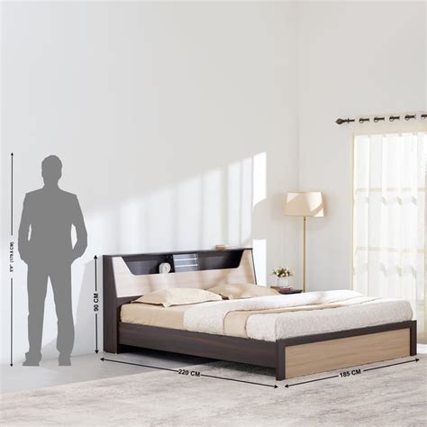 Buy Helios Lawrence King Bed - Brown from Helios by Home Centre at just ...