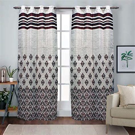 Buy Nisham Jute Modern Grommet Door Curtain, 9 Feet, Multicolour, Pack ...
