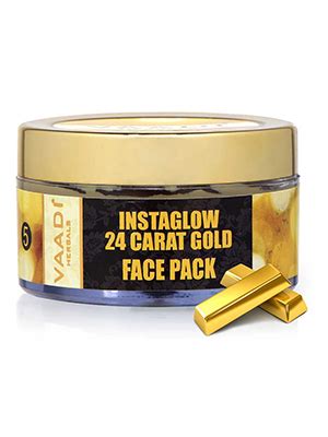 Vaadi Herbals 24 Carat Gold Face Pack, Vitamin E and Lemon Peel, 70g ...