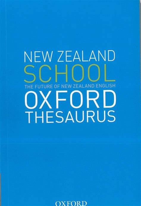 New Zealand School Oxford Thesaurus (The) | Read Pacific | Reading ...