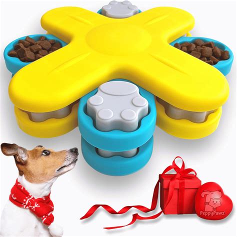 PeppyPawz Interactive Dog Food Puzzle Feeder Toy for Smart Dogs and ...