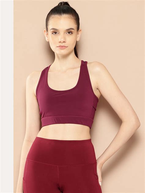 Alcis Solid Sports Bra - Full Coverage AAWBRASM00063501