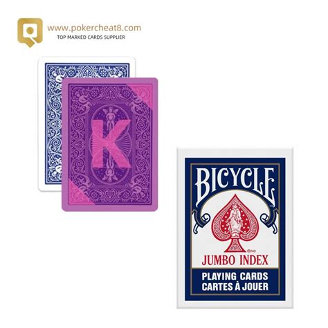 Bicycle plastic playing cards | Jumbo INDEX Cards - Poker Cheat Marked ...