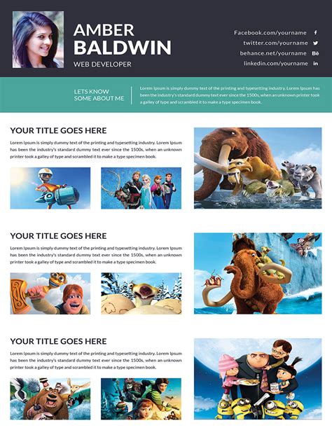 HTML5 Developer Resume 的图像结果