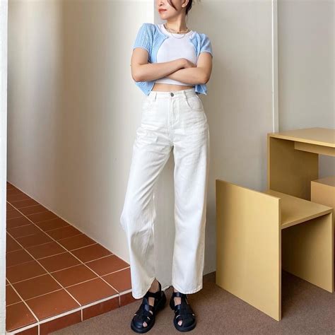 lani stories off white jeans - lani.stories - ThaiPick