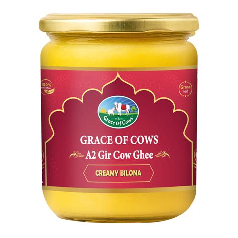 Grace of Cows A2 Gir Cow Ghee 500ml, 100% Pure and Natural, Churned ...