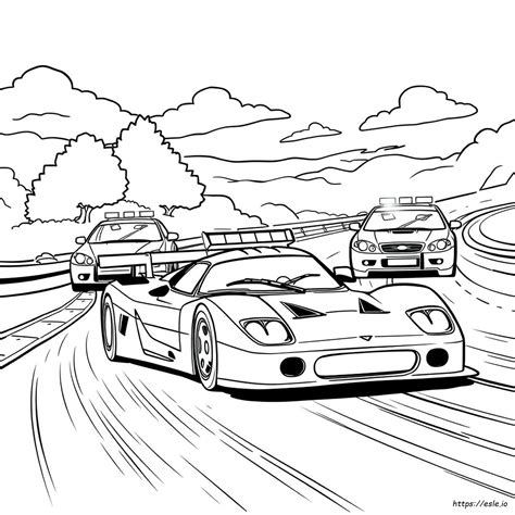 Printbare Fast And Furious Kleurplaten kleurplaat