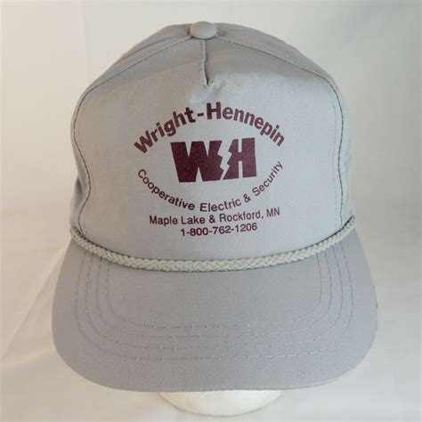 Vintage Snapback Rope Hat Cap - Wright Hennepin Cooperative Electric ...