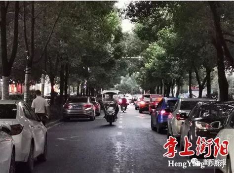 明明是禁停道路 衡阳高新区这条路却挤成了“停车场”_其它_长沙社区通