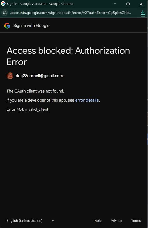 "Error 401: invalid_client" When Authenticating Google Calendar in n8n ...