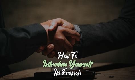 Basic French Lessons Introducing Yourself 的图像结果