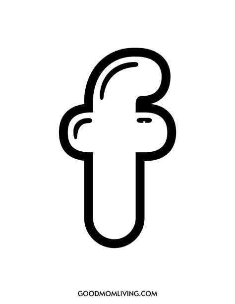 Fun and Free Bubble Letter F Printable - Good Mom Living