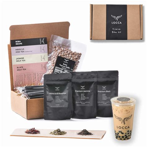 Buy Locca Hibiscus Bubble Tea Kit | 24+ Boba Drinks Premium Hibiscus ...