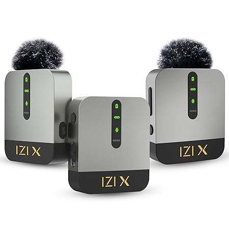 IZI X Dual Channel Wireless Microphone, 360° Omnidirectional, 120M ...