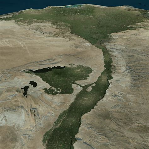 Nile River Delta Landscape