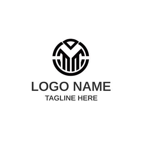 MC CM MC Logo mit abstrakten Buchstaben | Premium Vektor