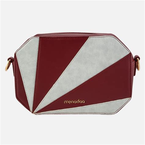 Maroon Clemence Handbag – Monada